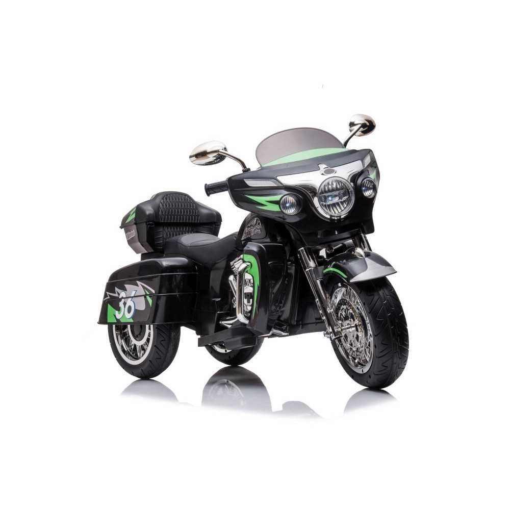 Elektrinis triratis motociklas Goldwing, Black-Elektromobiliai vaikams, Motociklai-e-vaikas