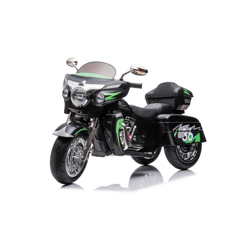 Elektrinis triratis motociklas Goldwing, Black-Elektromobiliai vaikams, Motociklai-e-vaikas