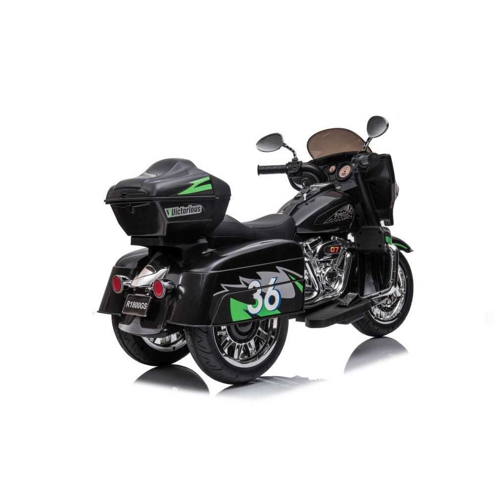 Elektrinis triratis motociklas Goldwing, Black-Elektromobiliai vaikams, Motociklai-e-vaikas