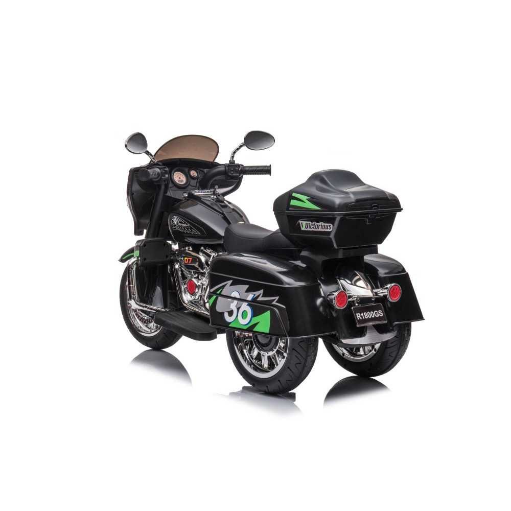 Elektrinis triratis motociklas Goldwing, Black-Elektromobiliai vaikams, Motociklai-e-vaikas