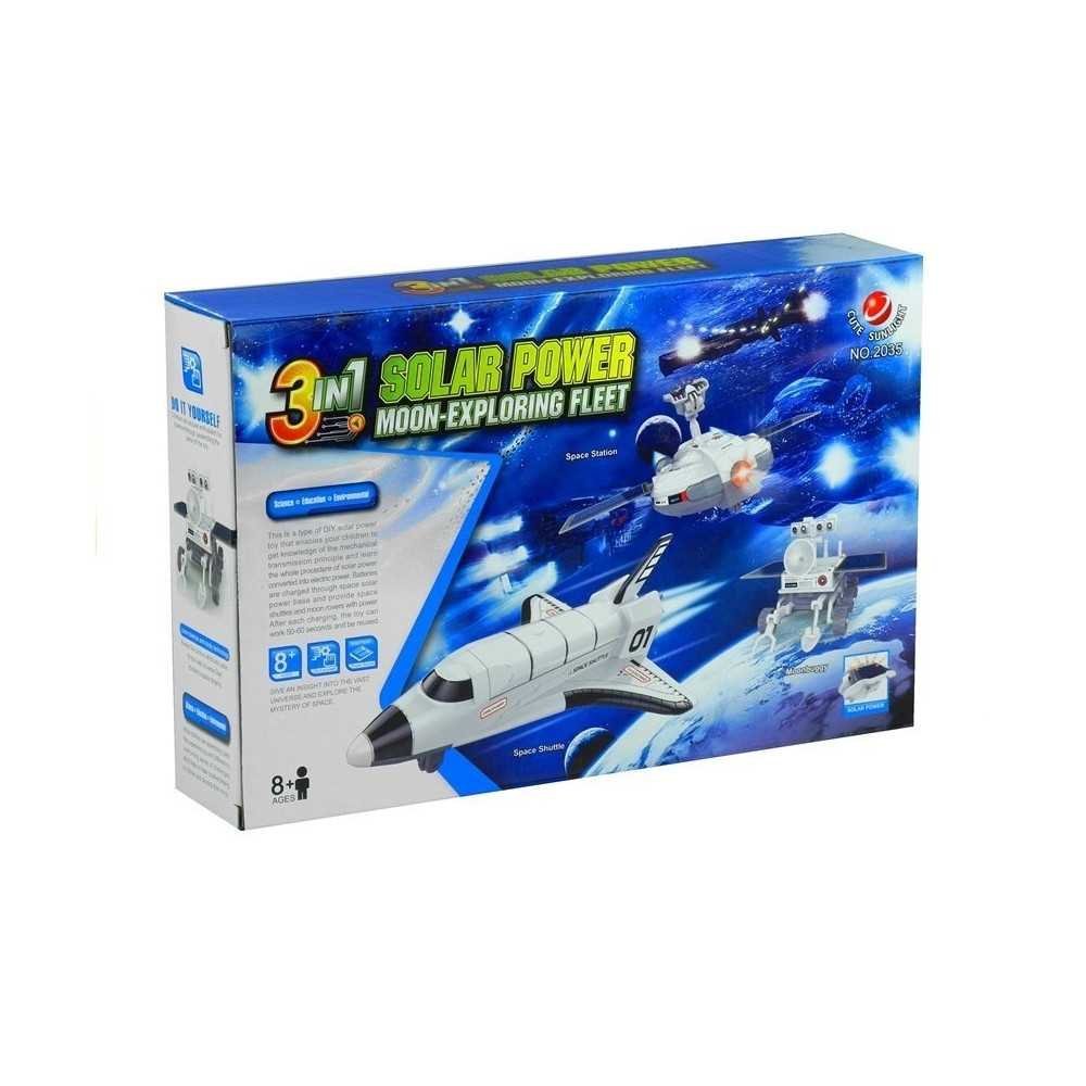 Space Plane Solar Power 3 in 1 Moon Exploring Fleet DIY Creative