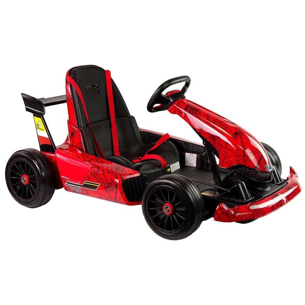 Elektrinis kartingas Go-Kart XMX619, Spider Red lakuotas-Elektromobiliai vaikams, Kartingai-e-vaikas