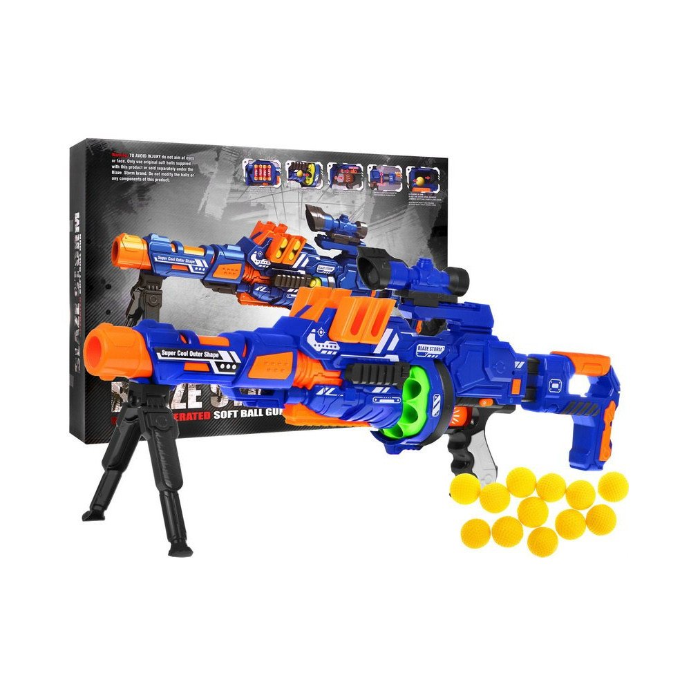 Modulinis šautuvas vaikams 8+ Blaze Storm 12 putplasčio kamuoliukų + priedai-RAMIZ-e-vaikas
