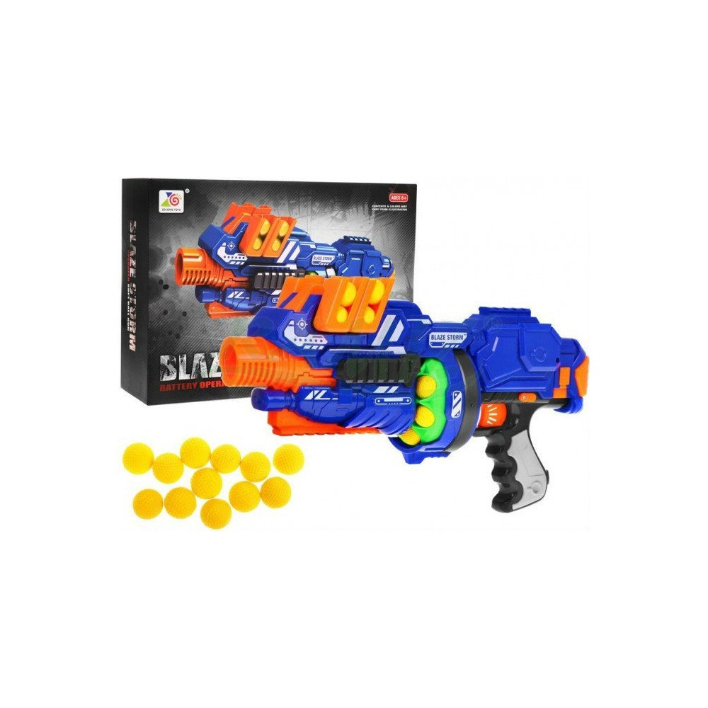 Pusiau automatinis šautuvas vaikams 8+ Blaze Storm 12 putplasčio kamuoliukų Žaislinis pistoletas-RAMIZ-e-vaikas