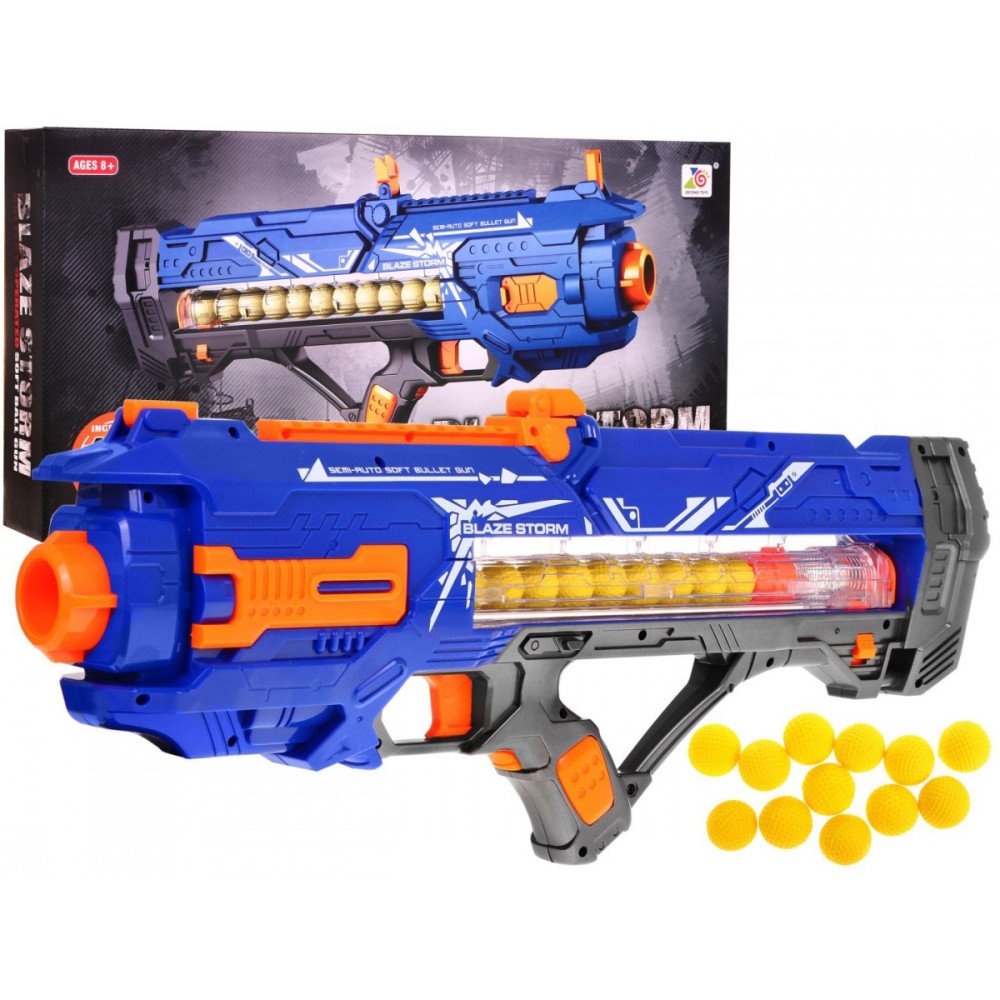 Didelis vaikiškas šautuvas 8+ Blaze Storm 12 putplasčio kamuoliukų + šovinys-RAMIZ-e-vaikas
