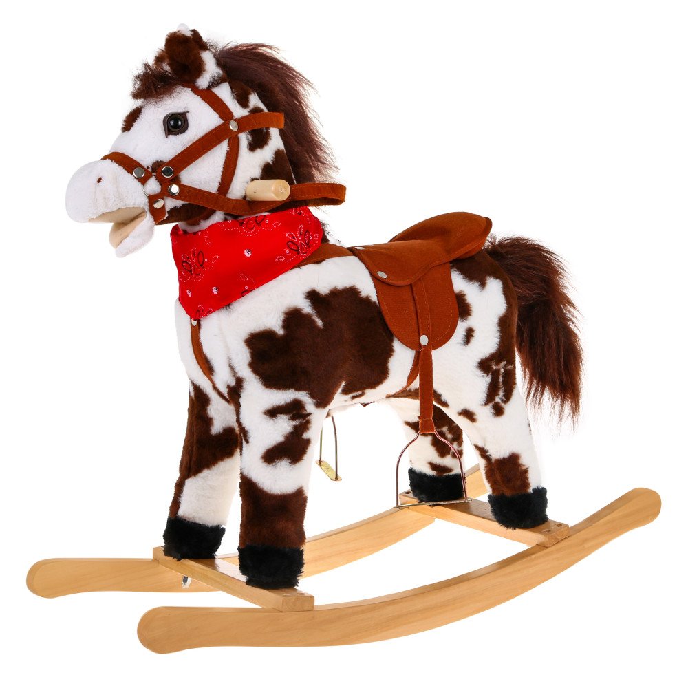 Lotyniškas supamasis arklys vaikams + interaktyvūs efektai + pliušinis medis-RAMIZ-e-vaikas