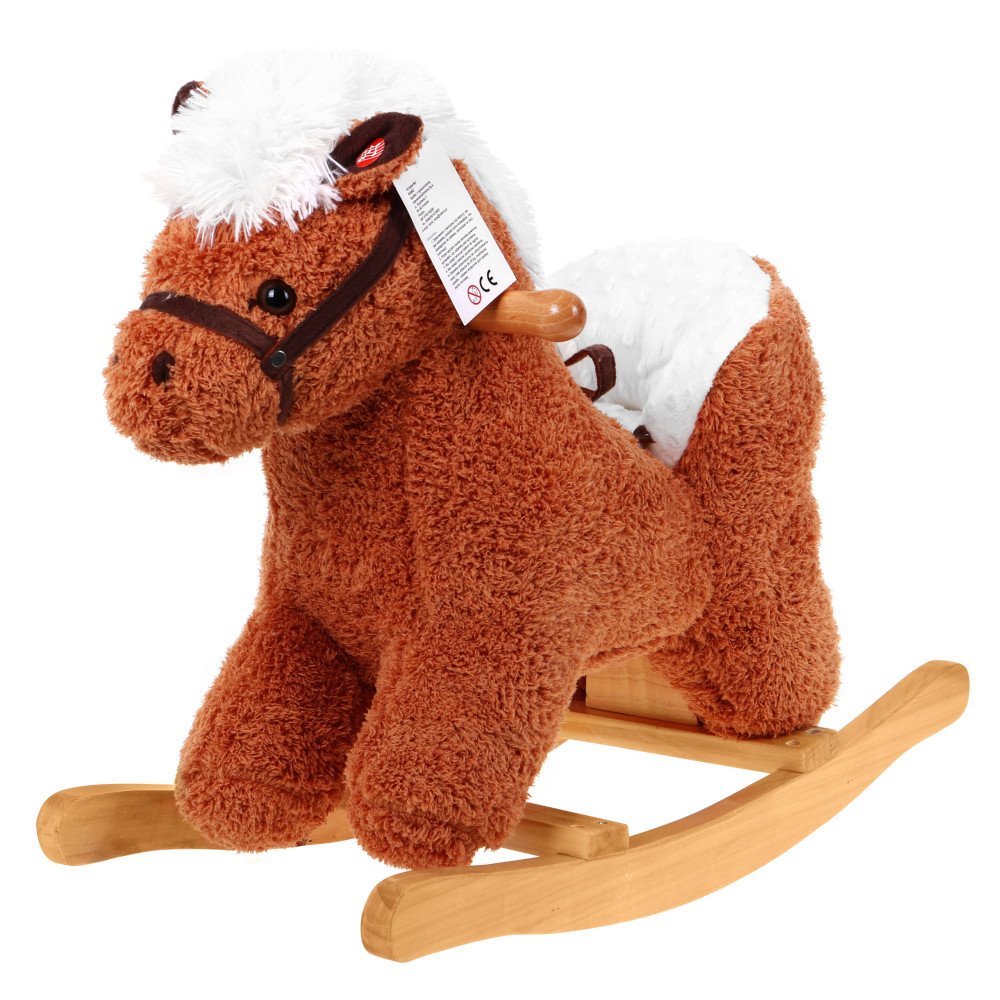 "Karino" supamasis arklys vaikams + interaktyvūs efektai + sėdynė su atlošu-RAMIZ-e-vaikas