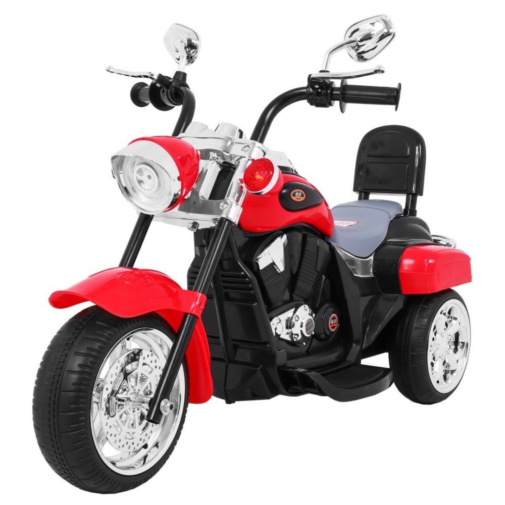 Chopper NightBike Raudona-Elektromobiliai vaikams, Motociklai-e-vaikas