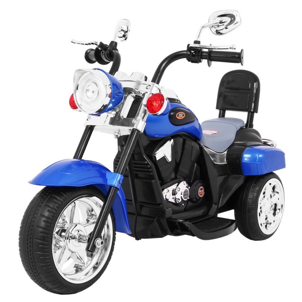 Chopper NightBike Blue-Elektromobiliai vaikams, Motociklai-e-vaikas