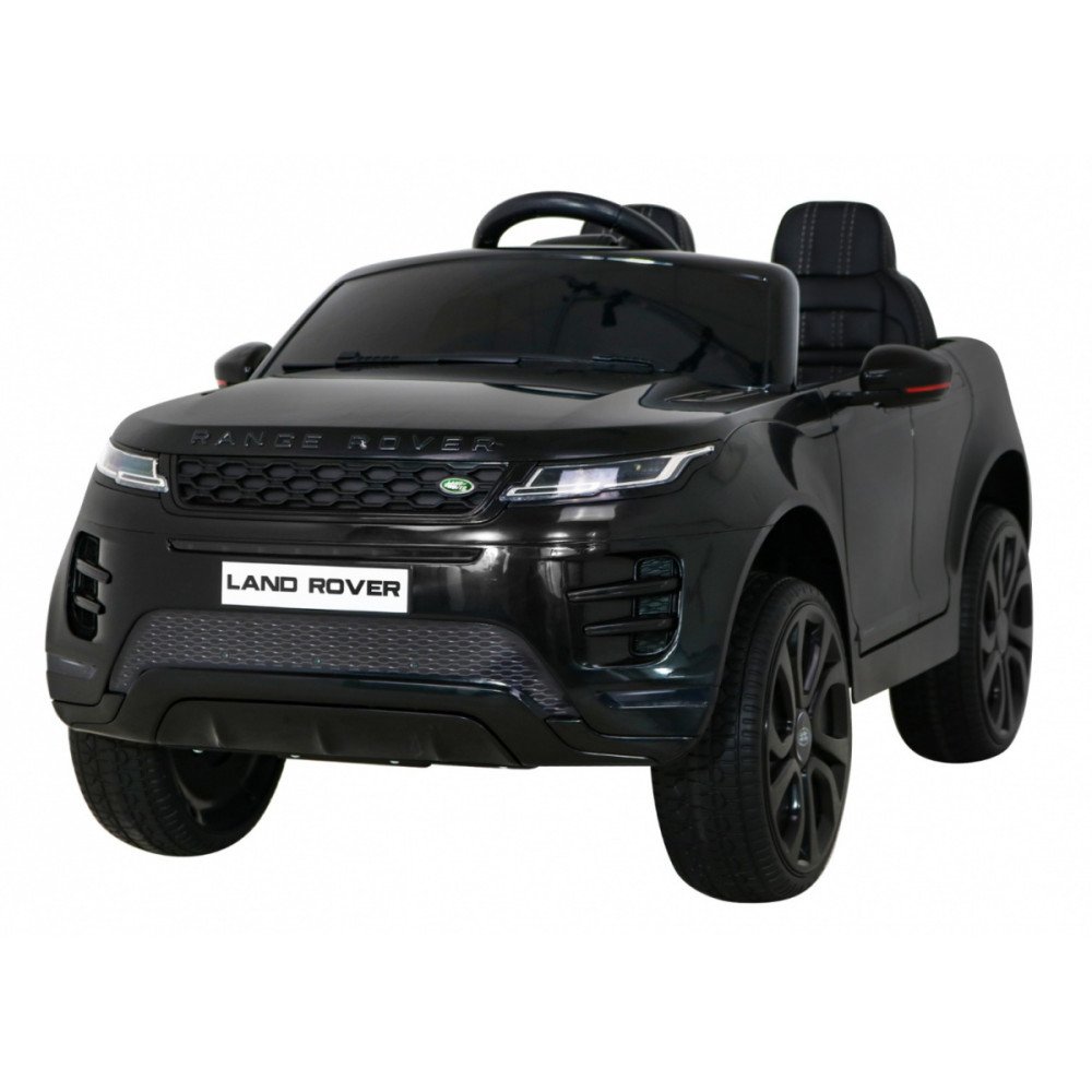 "Range Rover Evoque" baterijomis varomas automobilis vaikams Juodas + nuotolinio valdymo pultas + lėtas paleidimas + MP3 LED-RAM