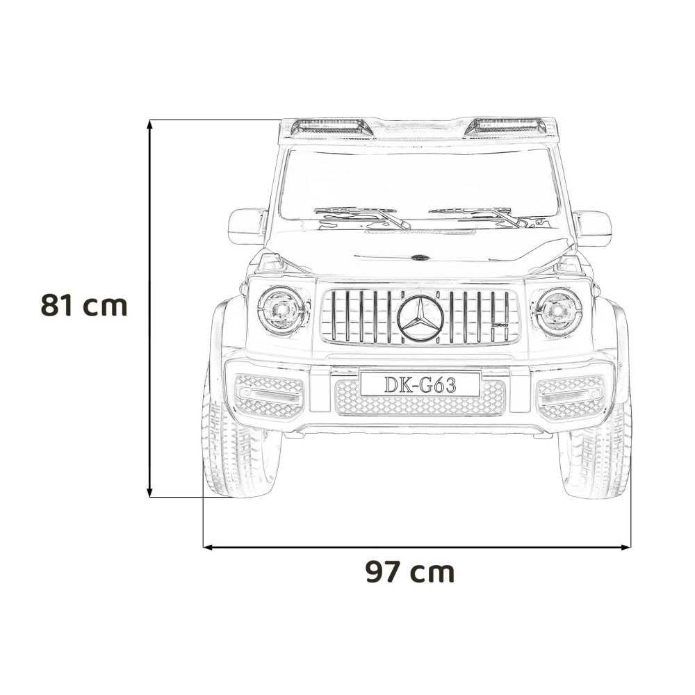 Elektromobilis Mercedes Benz G63 AMG XXL, Black-Elektromobiliai vaikams, Visureigiai-e-vaikas