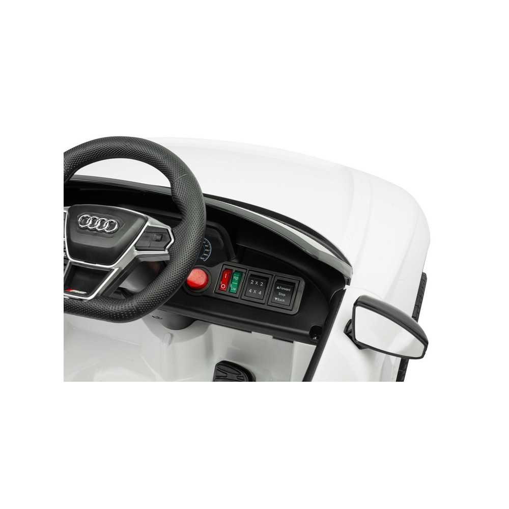 Elektromobilis Audi RS ETRON GT, White-Elektromobiliai vaikams, Mašinos-e-vaikas