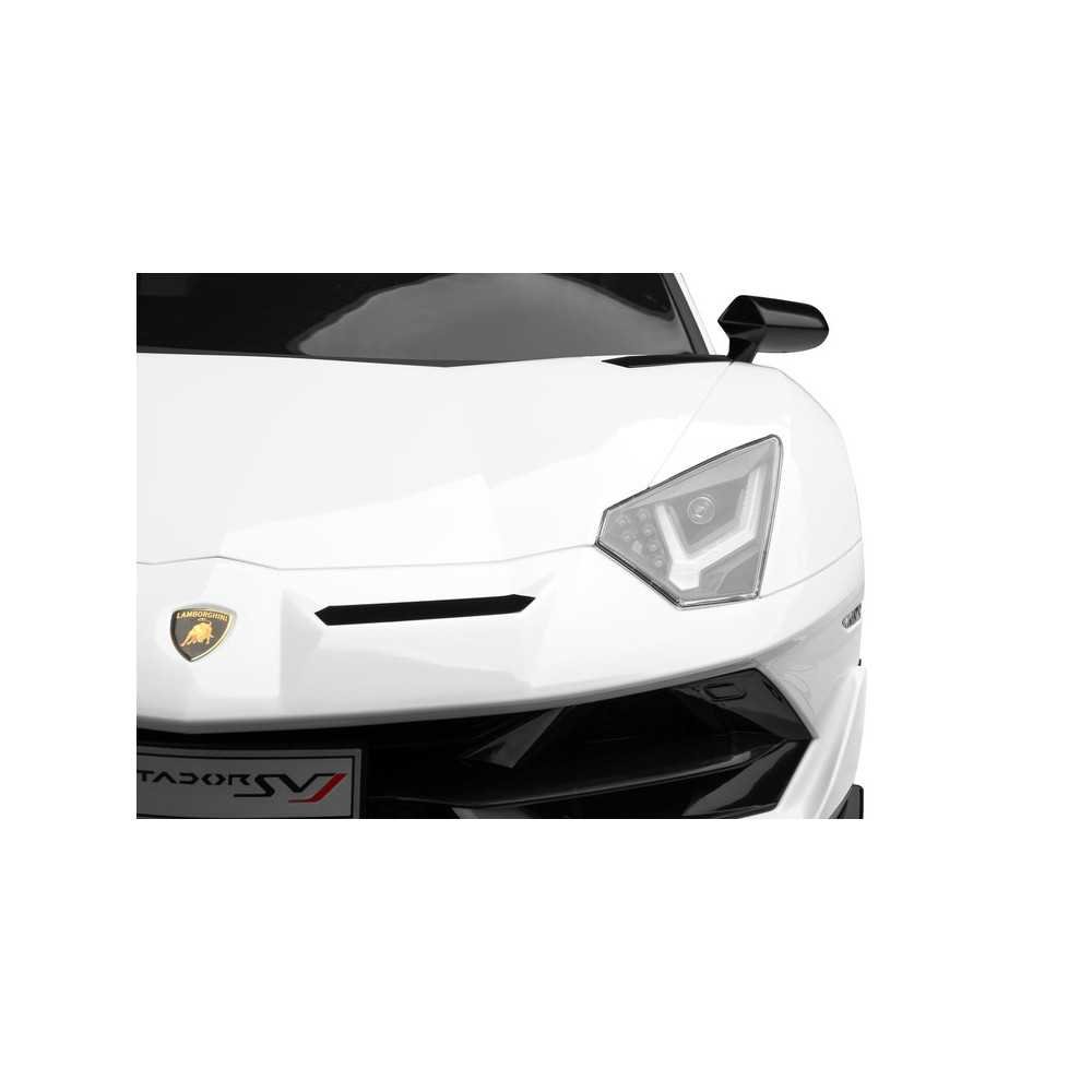 Elektromobilis LAMBORGHINI Aventador SVJ, White-Elektromobiliai vaikams, Mašinos-e-vaikas