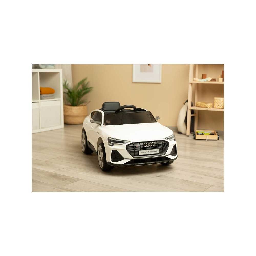 Elektromobilis Audi E-tron Sportback, White-Elektromobiliai vaikams, Mašinos-e-vaikas