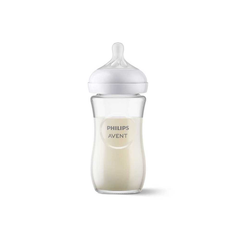 Stiklinis buteliukas Philips Avent Responsive Natural 240ml SCY933/01-Maitinimui, Buteliukai ir žindukai-e-vaikas