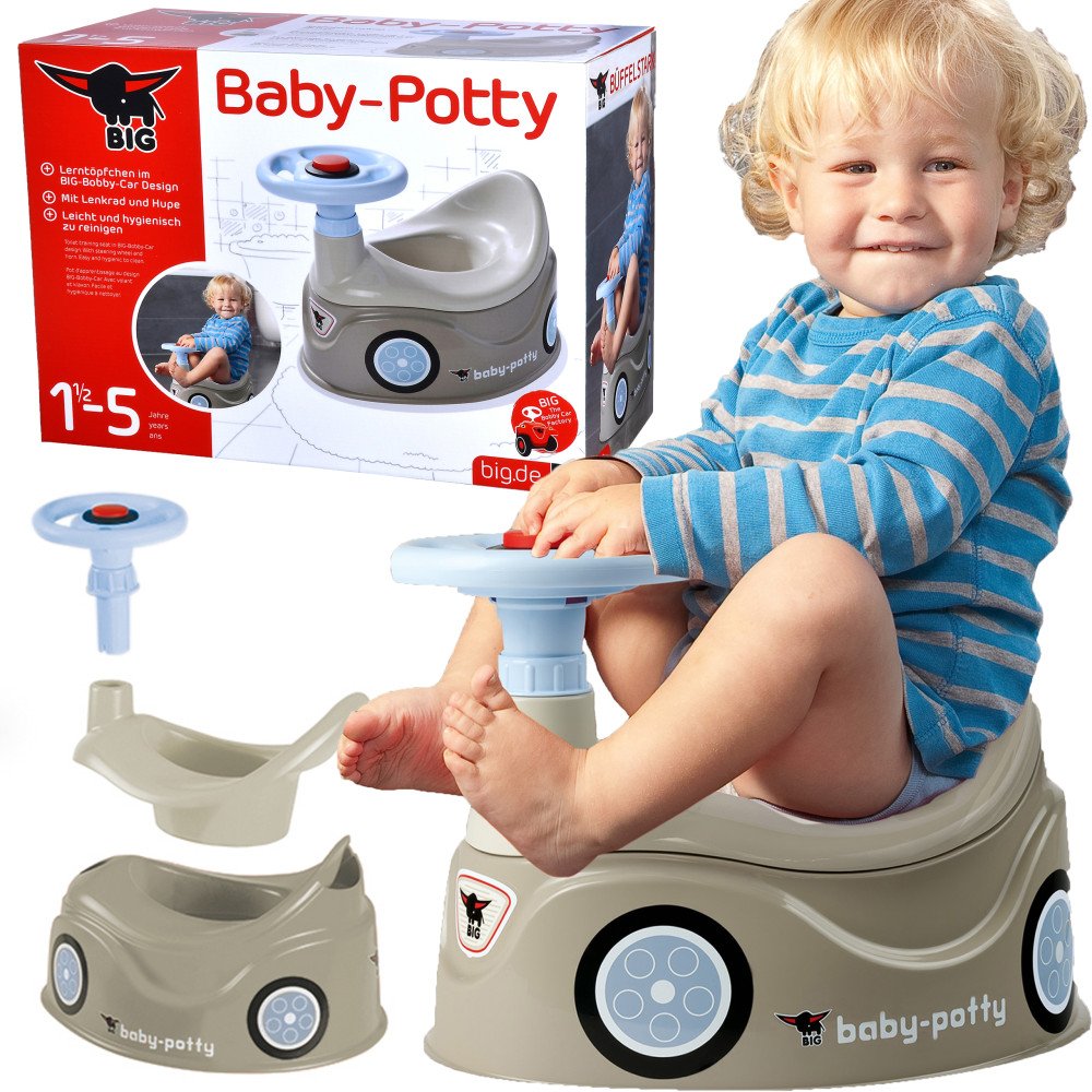 BIG New Bobby Car Grey Potty Car vairas