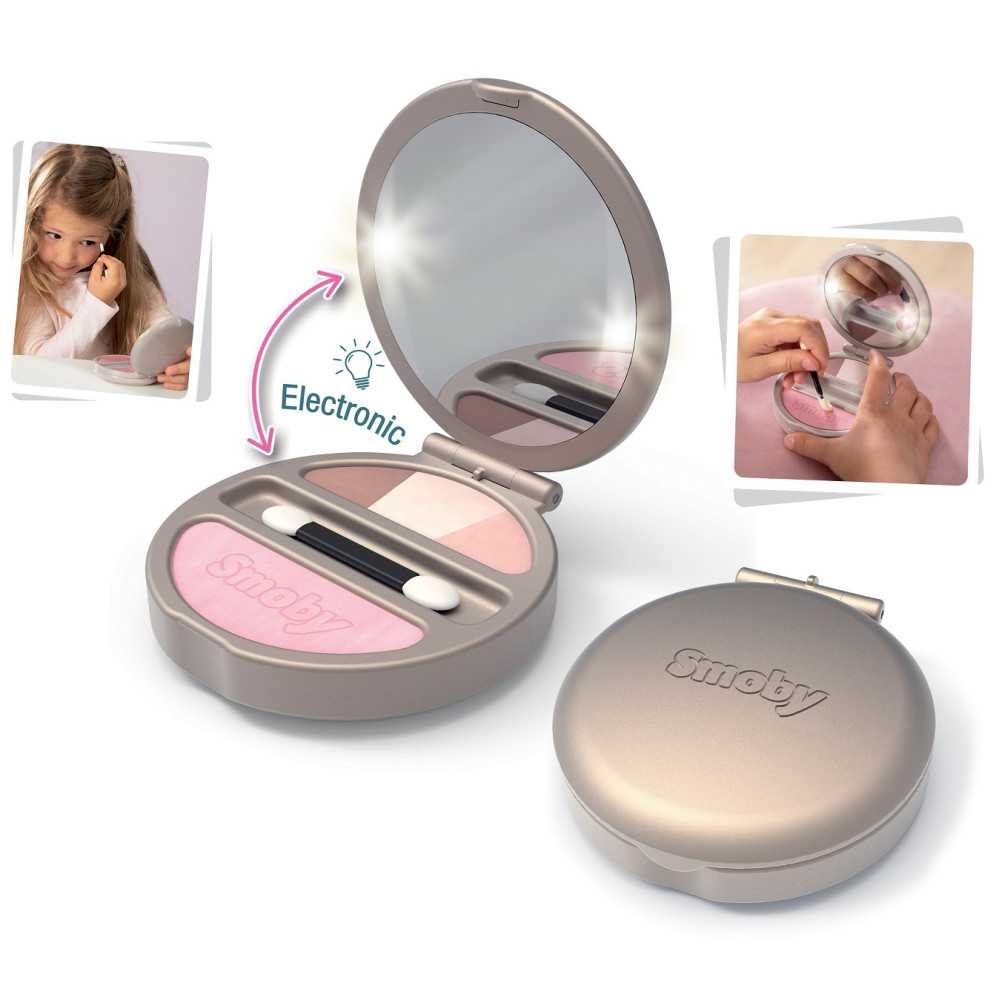 SMOBY My Beauty Compact pudros dėžutė su veidrodėliu ir šviesa-Žaislai, Profesijos, buities žaislai, Grožio žaislai-e-vaikas