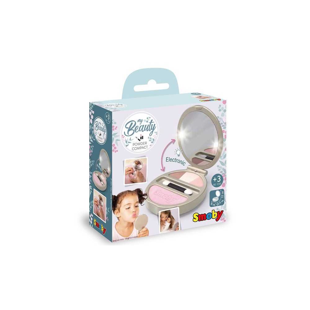 SMOBY My Beauty Compact pudros dėžutė su veidrodėliu ir šviesa-Žaislai, Profesijos, buities žaislai, Grožio žaislai-e-vaikas