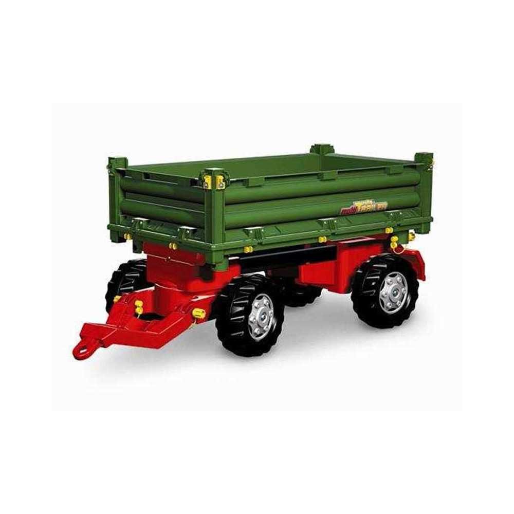 Rolly Toys rollyTrailer Przyczepa Rolly Multi dwuosiowa zielona					