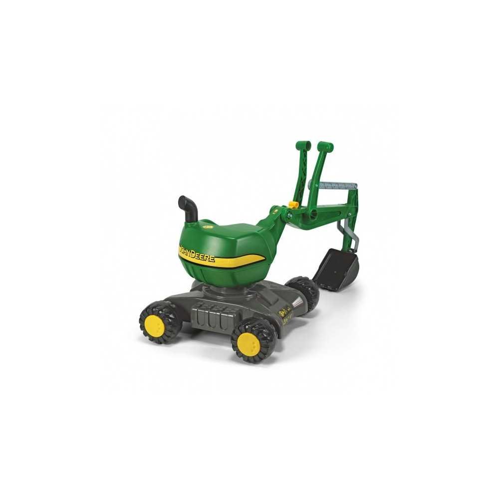 Rolly Toys rollyDigger John Deere savaeigis ekskavatorius-Judėjimui, Paspiriamosios mašinėlės ir jų priedai, Paspiriamos mašinėl