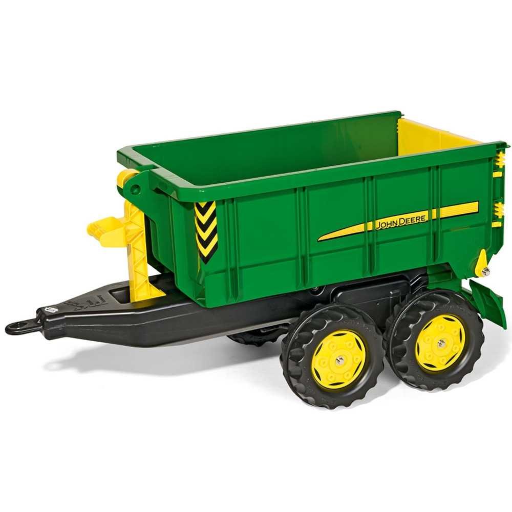 Rolly Toys duża Dwuosiowa Przyczepa John Deere Wywrotka					