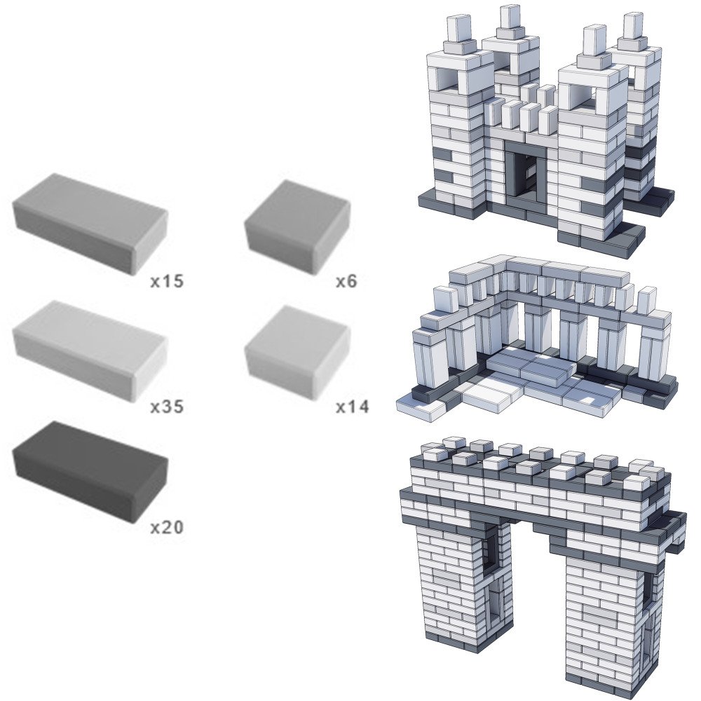 CLASSIC WORLD EDU Minkštos EVA plytos statyboms 90 el.