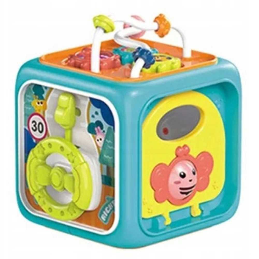 WOOPIE Kostka Sensoryczna Edukacyjna Montessori Sorter 6w1					