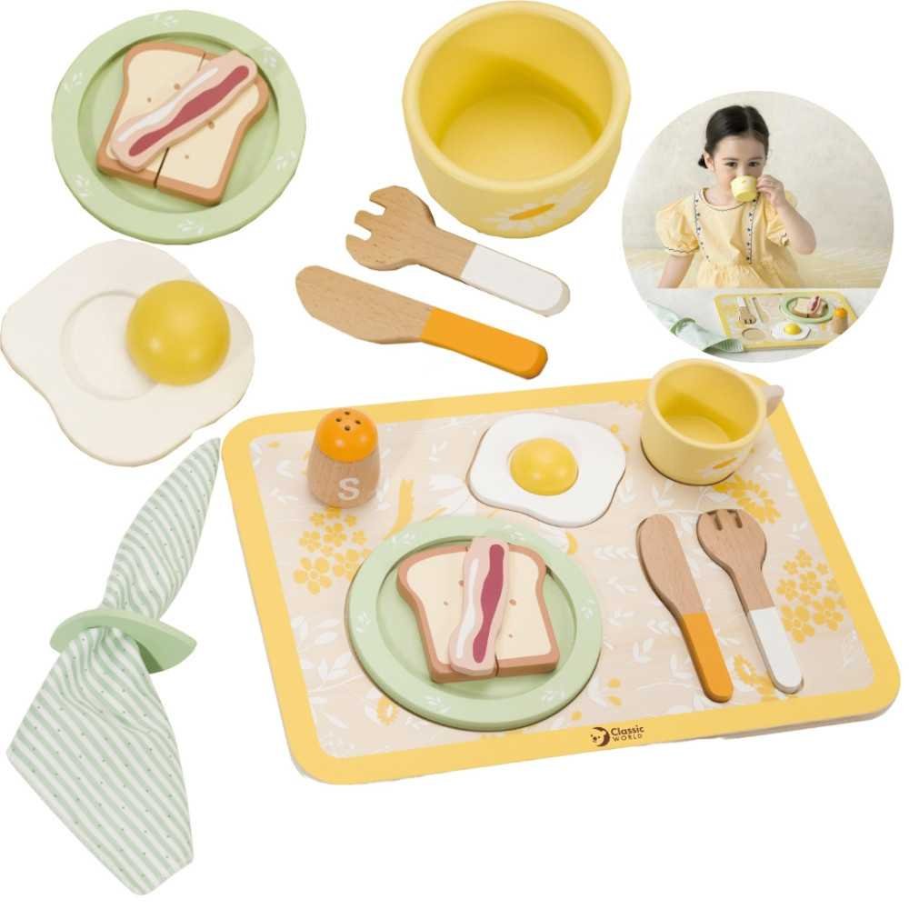 CLASSIC WORLD Wooden Breakfast Set 13 pcs.					