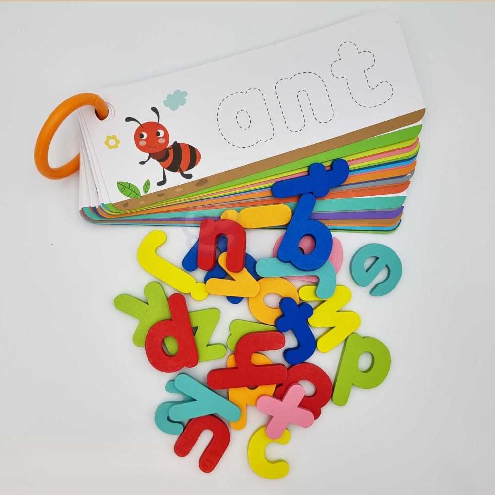 TOOKY TOY Puzzle Alfabet Montessori Nauka Literek Słów Zwierzątka 57 el.					