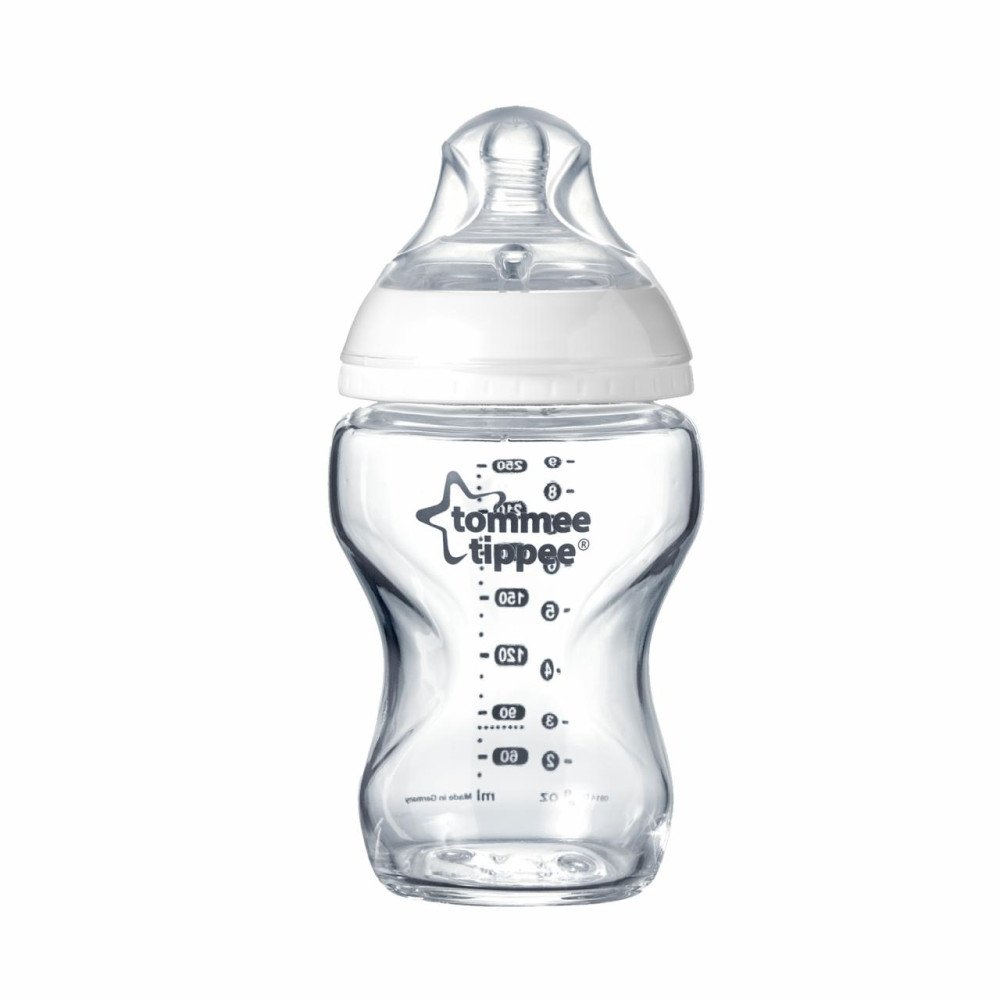 TOMMEE TIPPEE stiklinis buteliukas, 250 ml, 0 mėn+, 42243891-Maitinimui, Buteliukai ir žindukai-e-vaikas