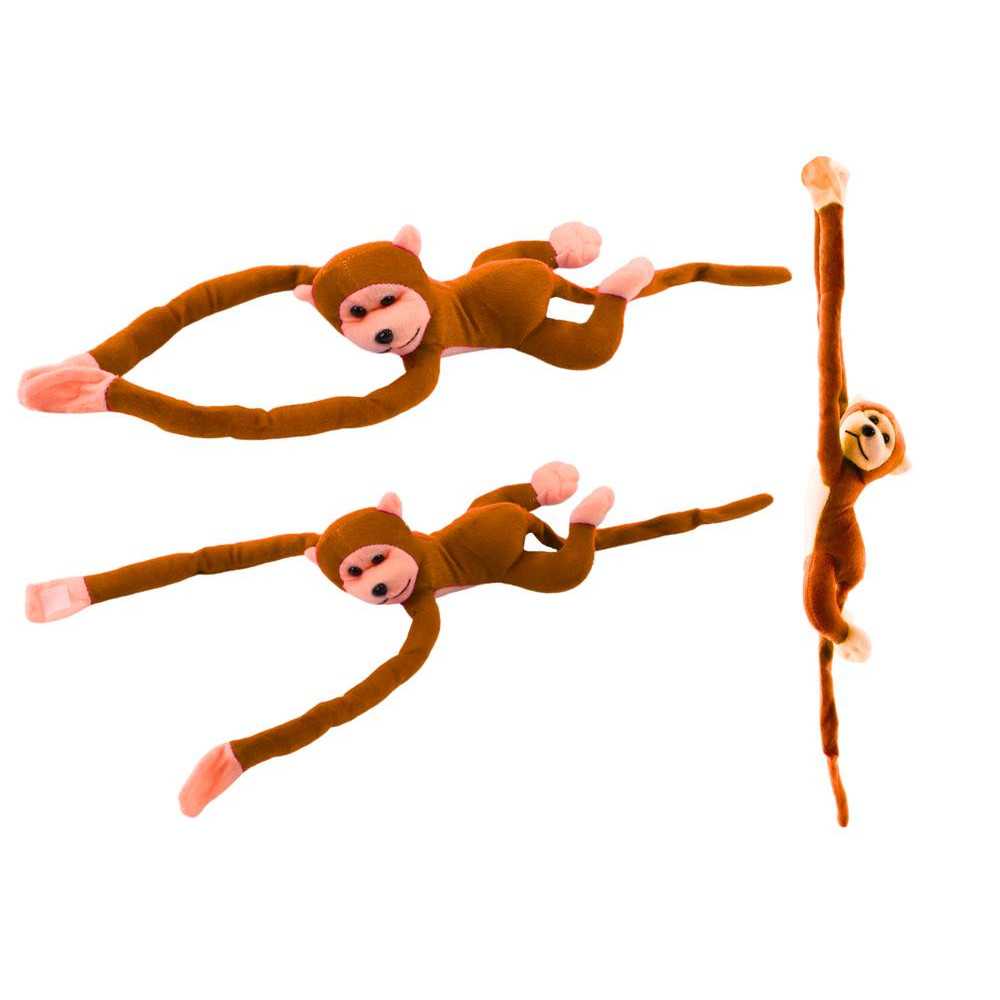 Plush Monkey Mascot with Sound, Light Brown 80 cm