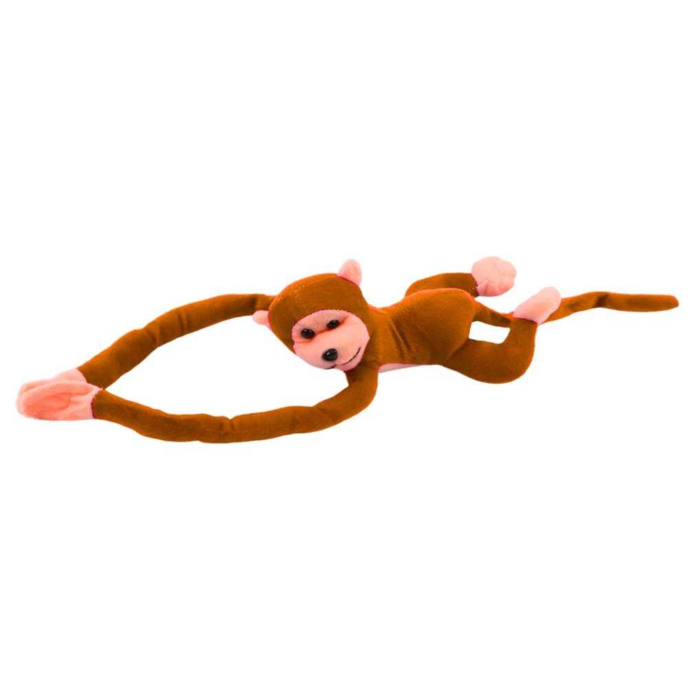 Plush Monkey Mascot with Sound, Light Brown 80 cm