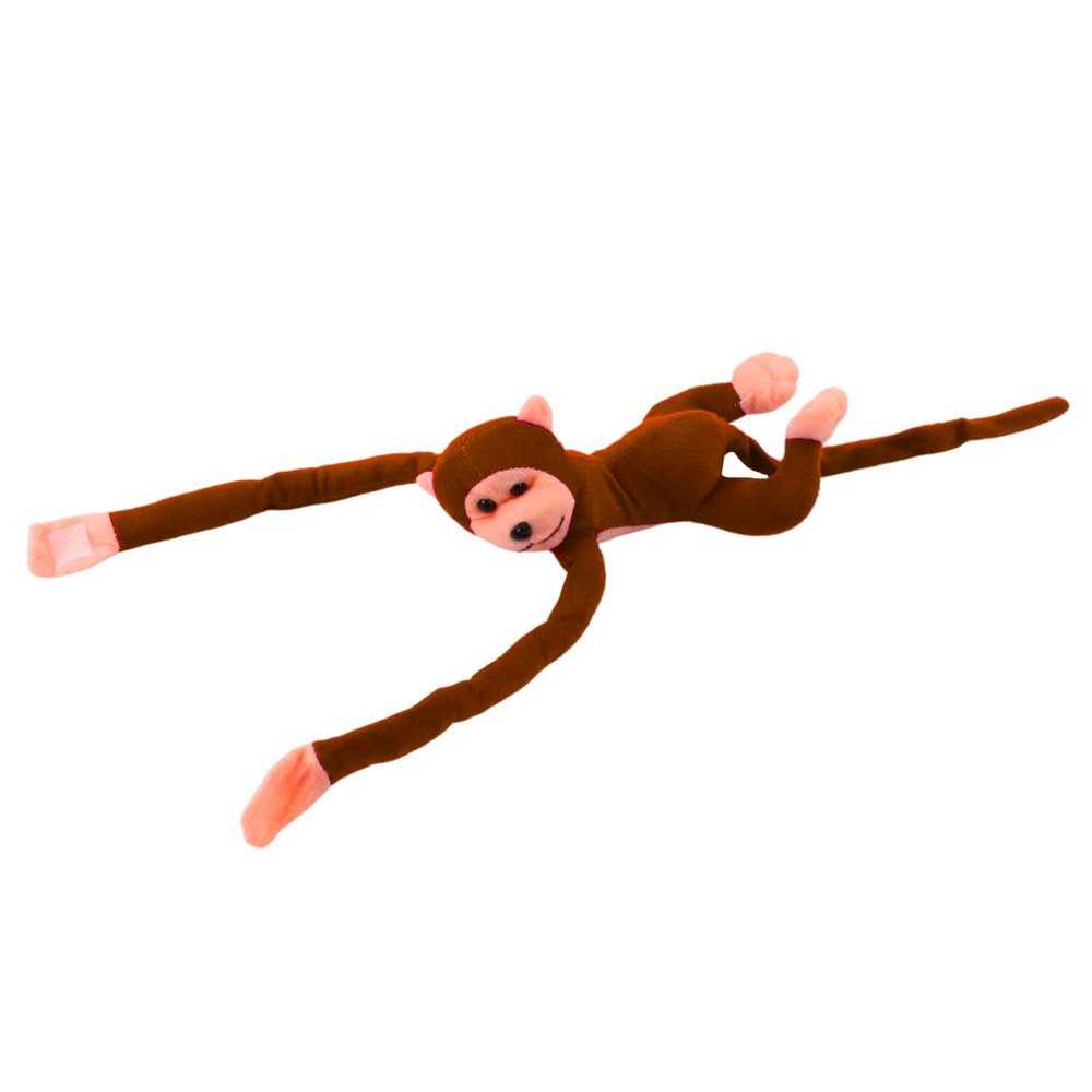 Plush Monkey Mascot with Sound, Dark Brown 80 cm