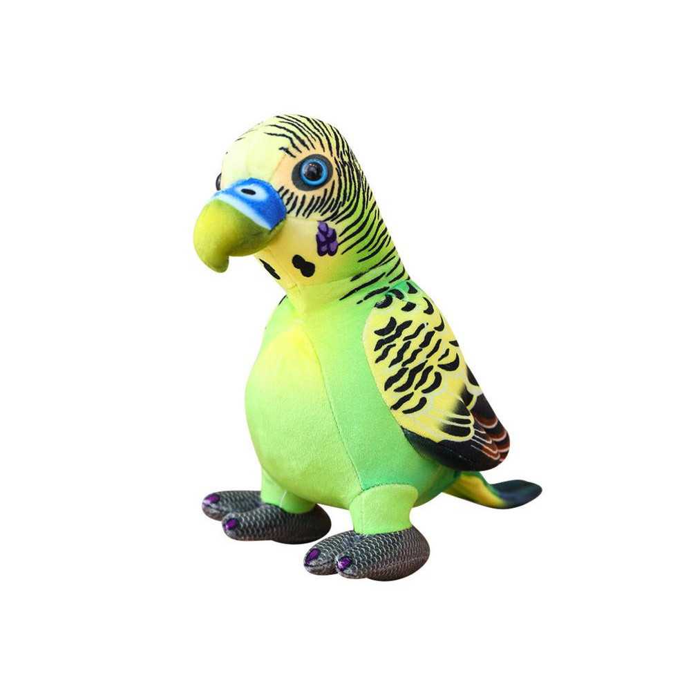 Plush Green Parrot Mascot 20 cm