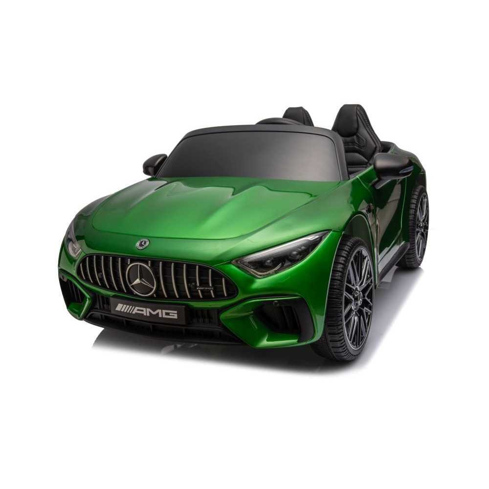 Elektromobilis Mercedes AMG SL63, lakuotas žalias-Elektromobiliai vaikams, Mašinos-e-vaikas