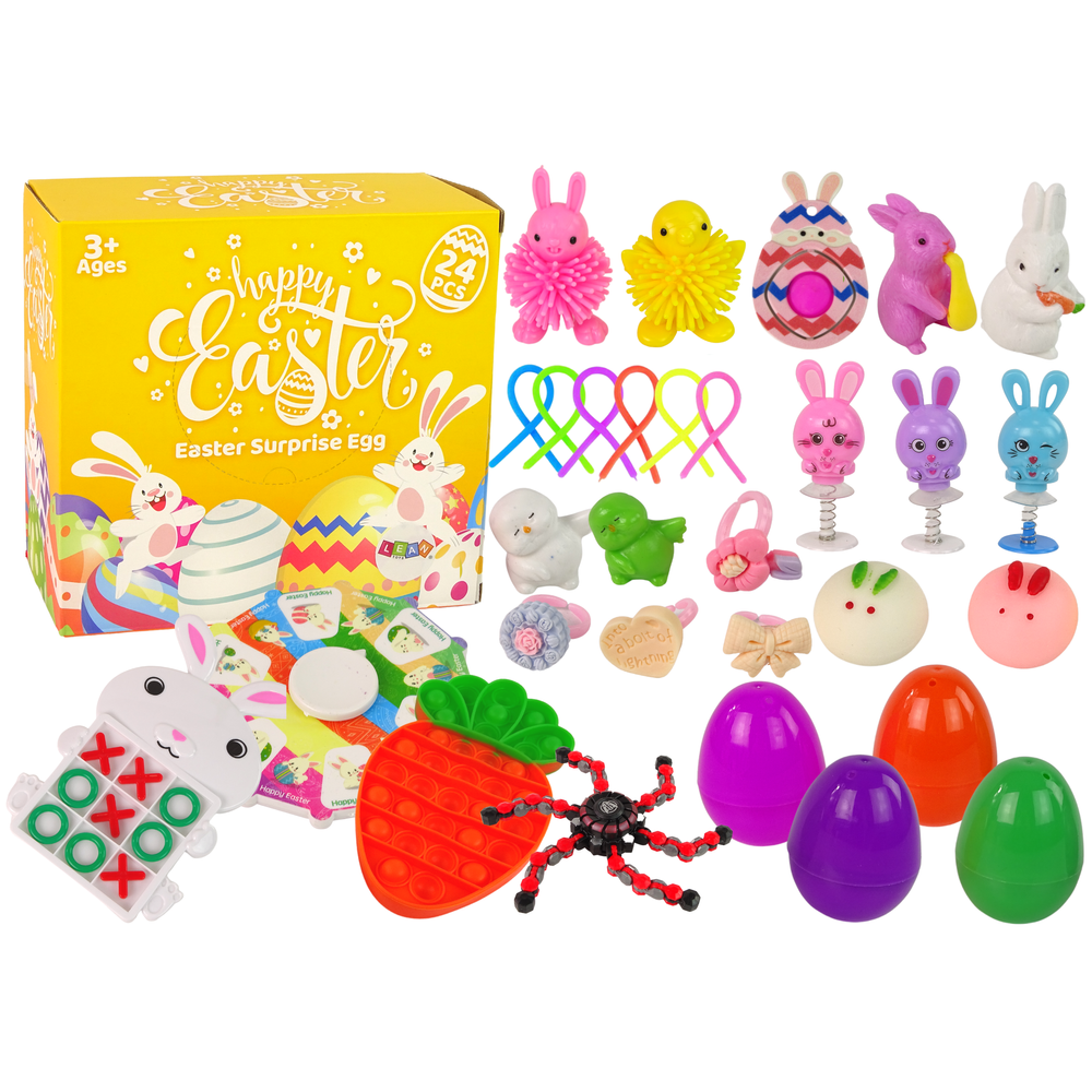Zestaw Zabawek Wielkanocnych Fidget Toys Antystresowe 24