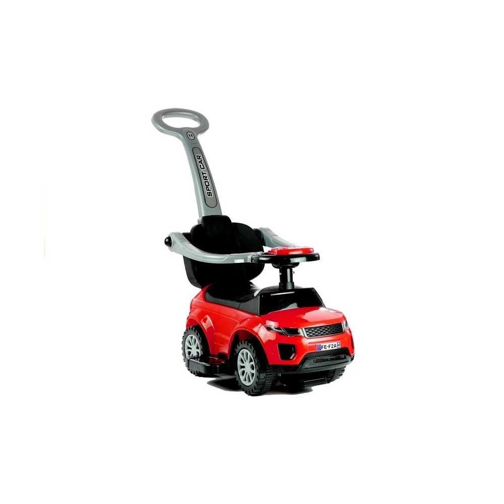 614W Toddlers Ride On Push Along with Parent Handle - Red