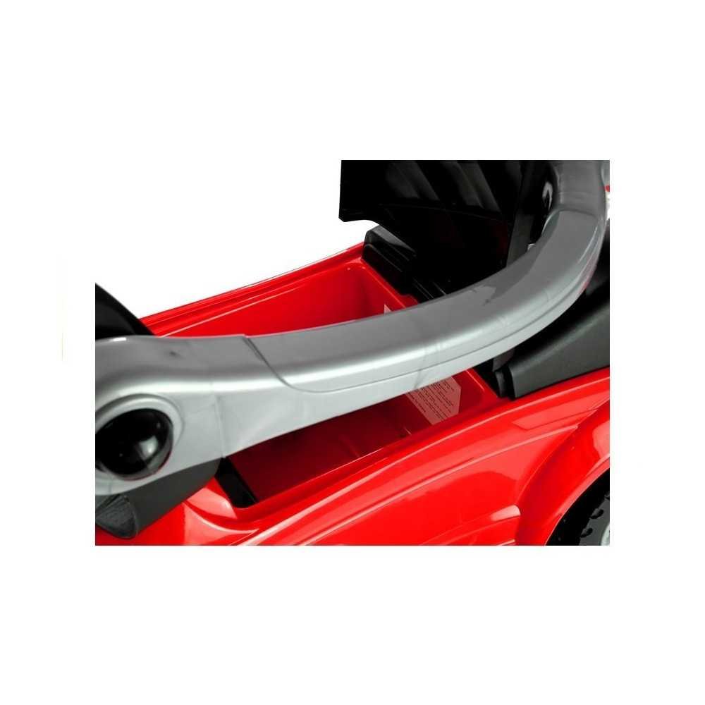 614W Toddlers Ride On Push Along with Parent Handle - Red