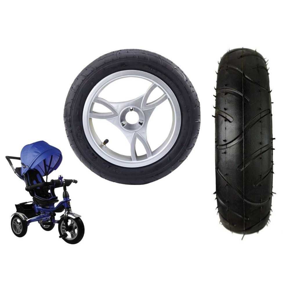 Plastic wheel with rubber tire (inflatable) PRO600 front