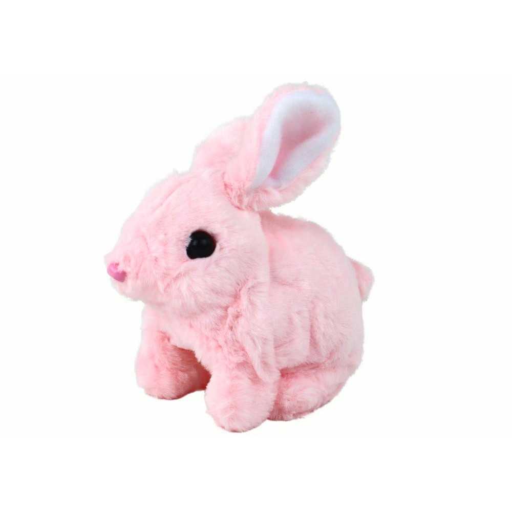 Walking Bunny Interactive Toy Short Hair Pink