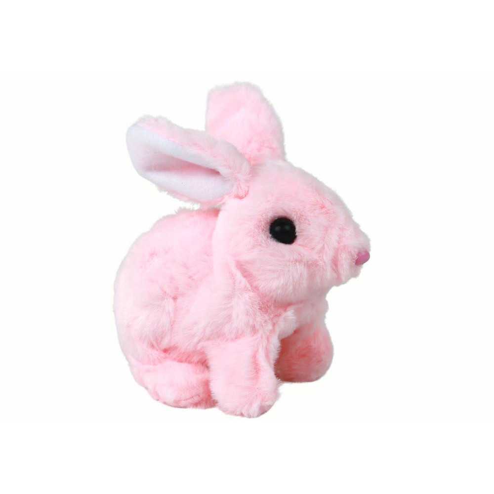 Walking Bunny Interactive Toy Short Hair Pink