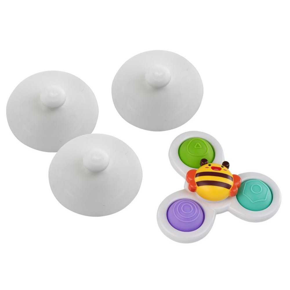 Sensory Toy Spinners Bee Sun Carrot Suction Cups