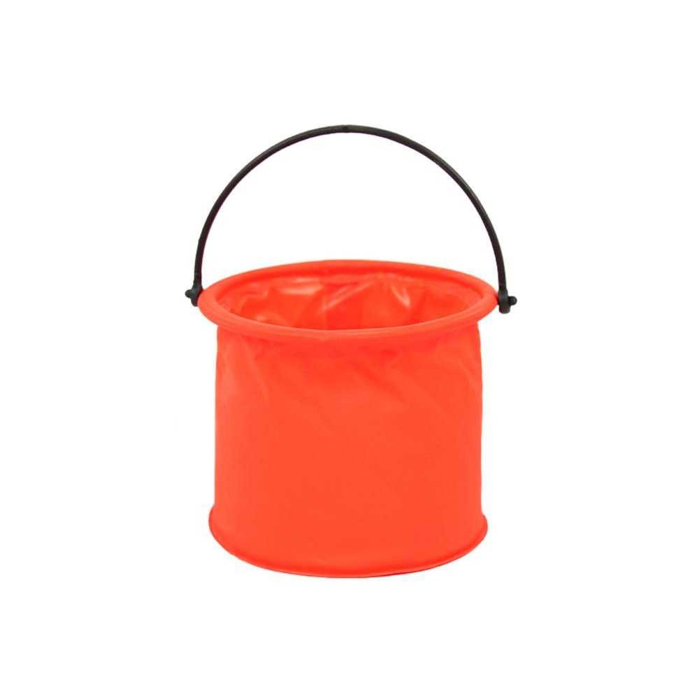 Folding Bucket Multifunctional PVC For Water Orange