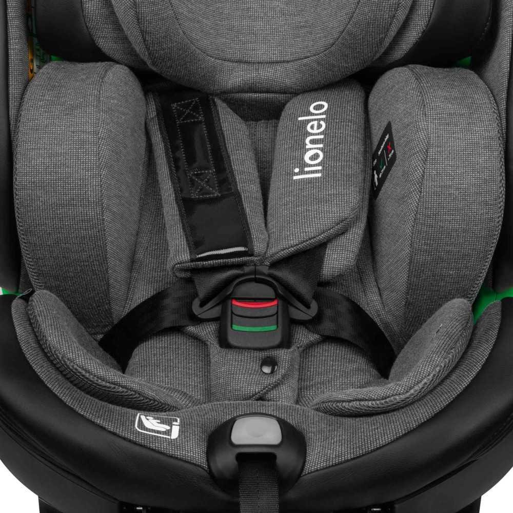 Automobilinė kėdutė Lionelo Harmony I-size, 0-36 kg, Grey Graphite Leather-Automobilinės kėdutės, 0-36 kg, Lionelo automobilinės