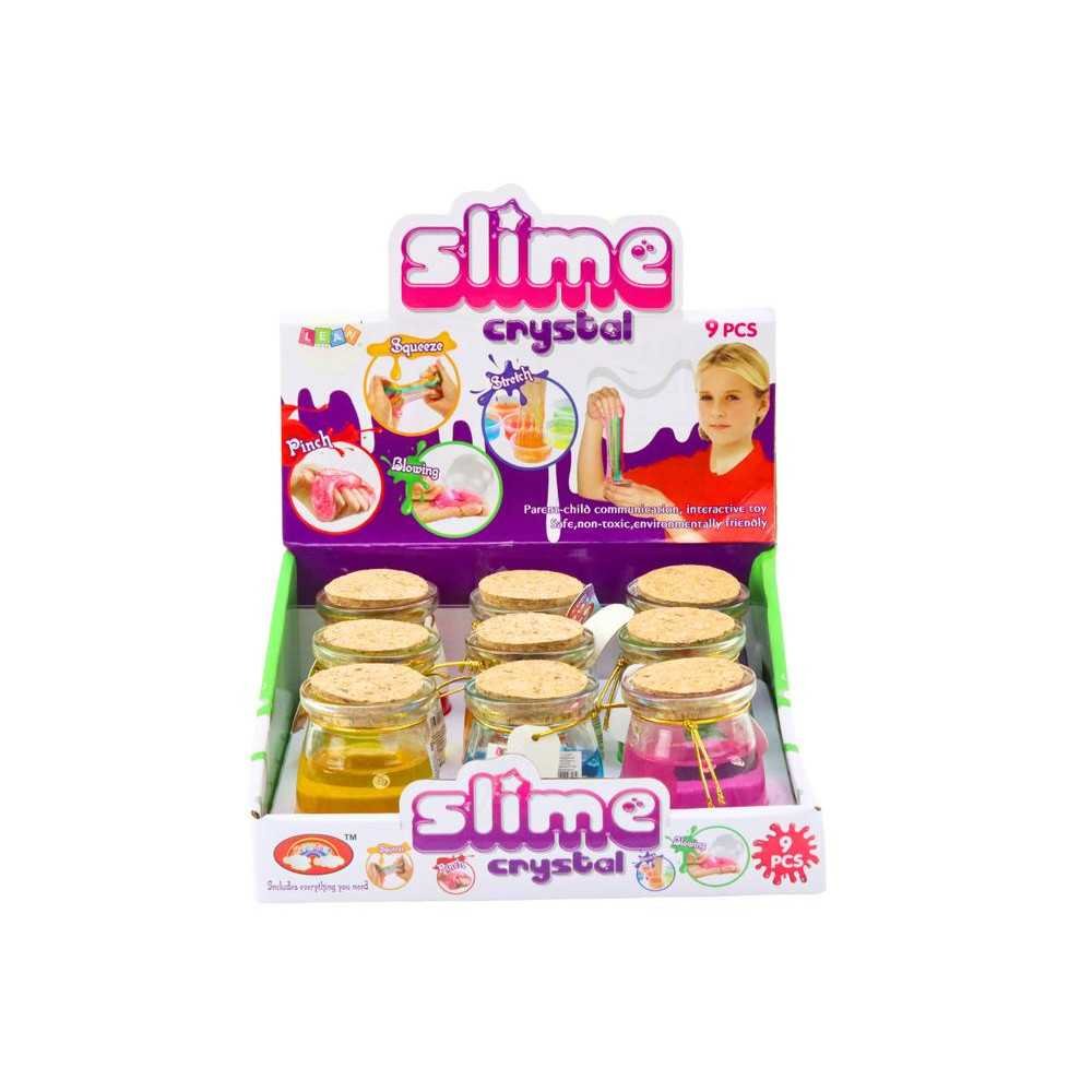 Slaimas stiklainyje 150 g 9 spalvos-LEANTOYS-e-vaikas