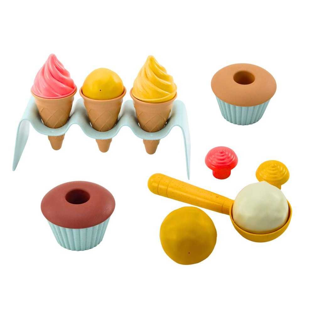 Sand Set Ice Cream Wafers Cupcakes Spoon 13 El