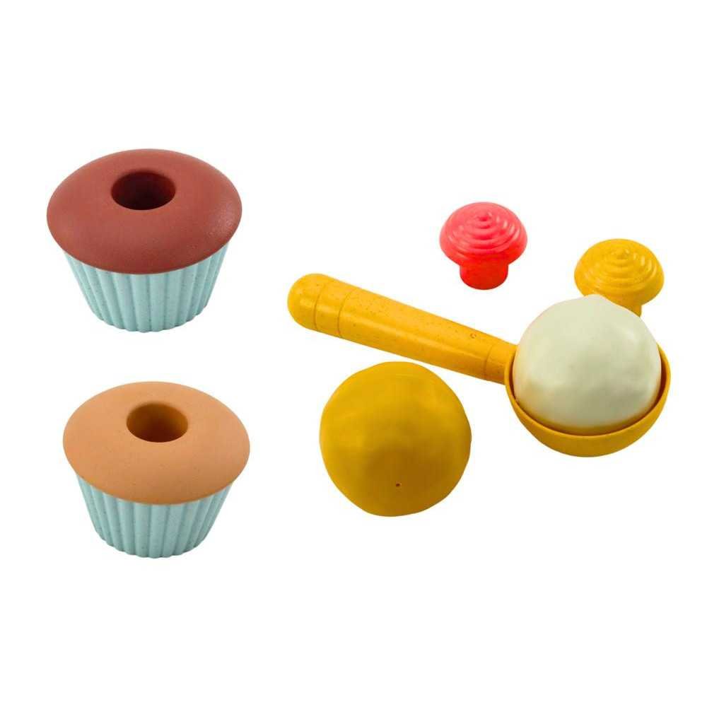 Sand Set Ice Cream Wafers Cupcakes Spoon 13 El