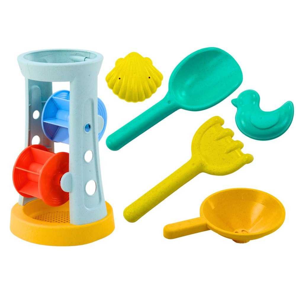 Sand Toy Set Grinder Rake Shovel Moulds