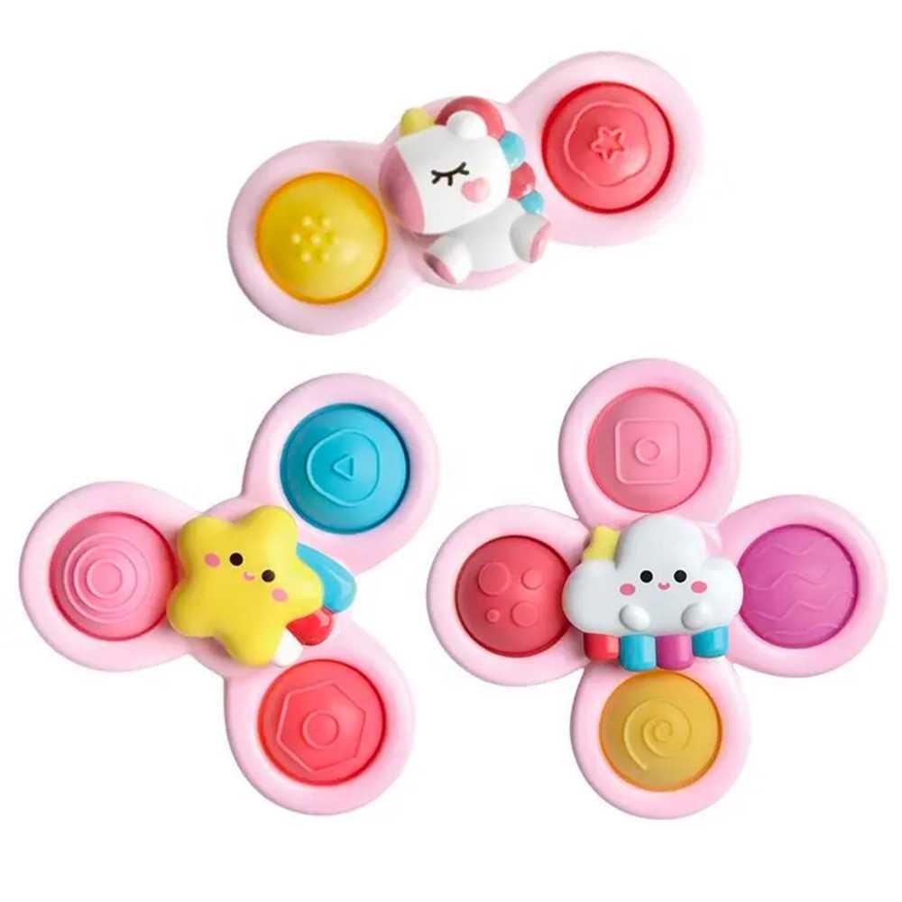 WOOPIE BABY Kosmiczny Spinner Pop-it  Zabawka Sensoryczna  Wymienne 3 szt Różowy.					