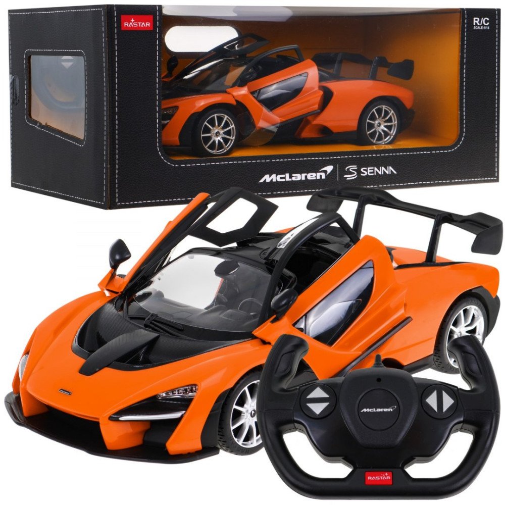 McLaren Senna RASTAR 1:14 nuotolinio valdymo automobilis + 2,4 GHz nuotolinio valdymo pultas